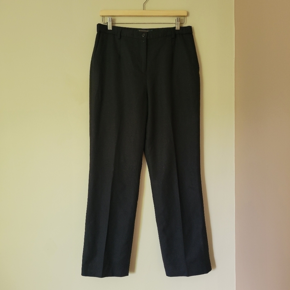 Pendleton Women's Seasonless Wool Straight Leg Trouser Pants Black Size 10 - Picture 2 of 9
